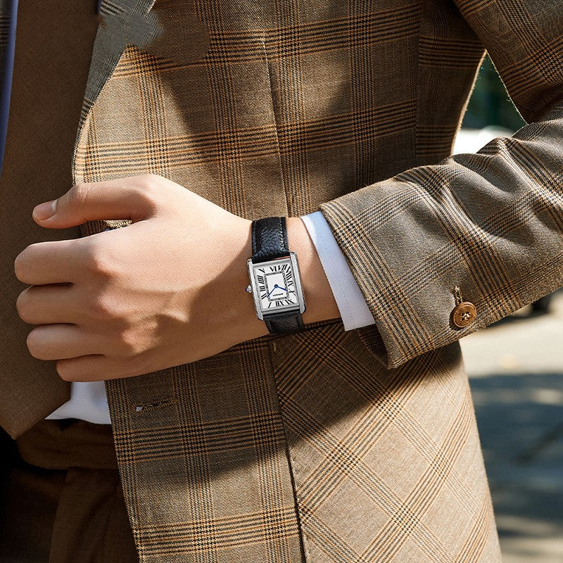 Crown Gentleman™ | Square Quartz Watch