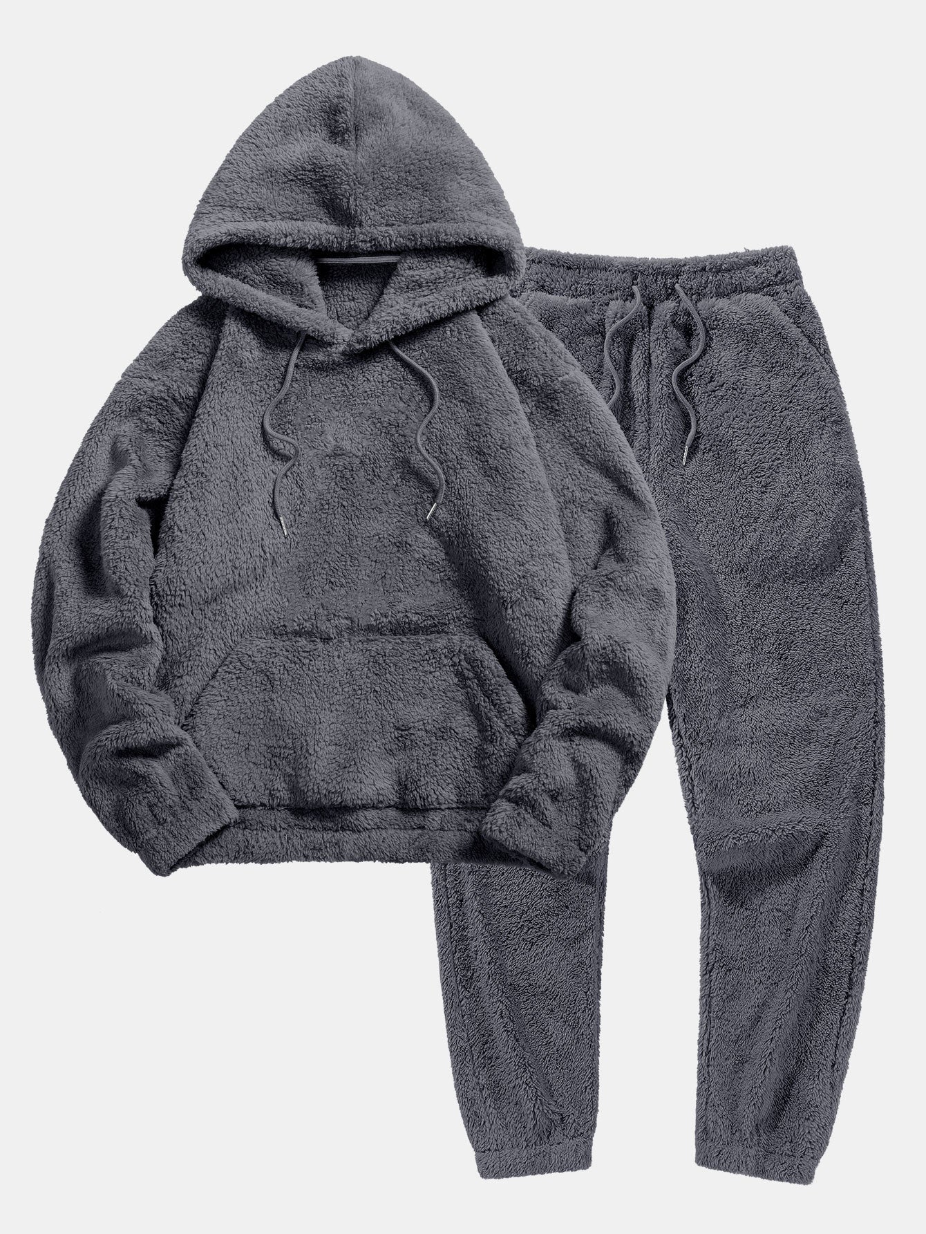 Crown Gentleman™ | Basic Teddy Hoodie & Jogger Pants