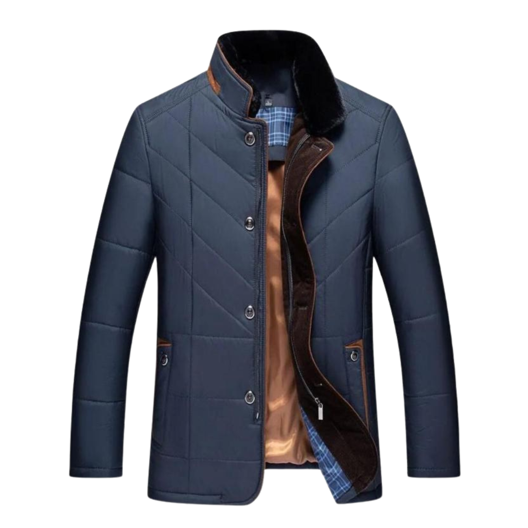 Crown Gentleman™ | Solomon Men's Stand Collar Winter Jacket