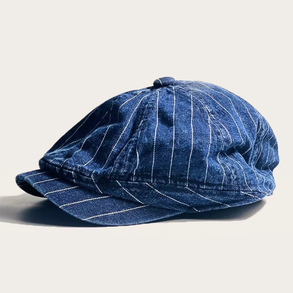 Crown Gentleman™ | Pinstripe Newsboy Cap