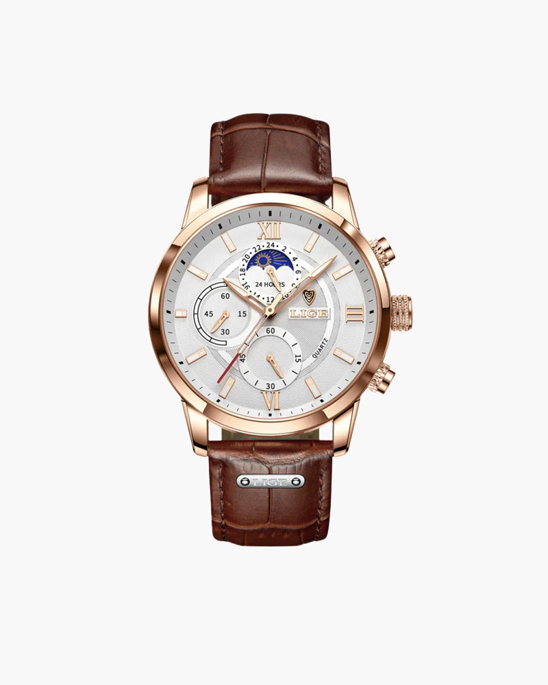 Crown Gentleman™ | Lugano Classic Watch (Waterproof)