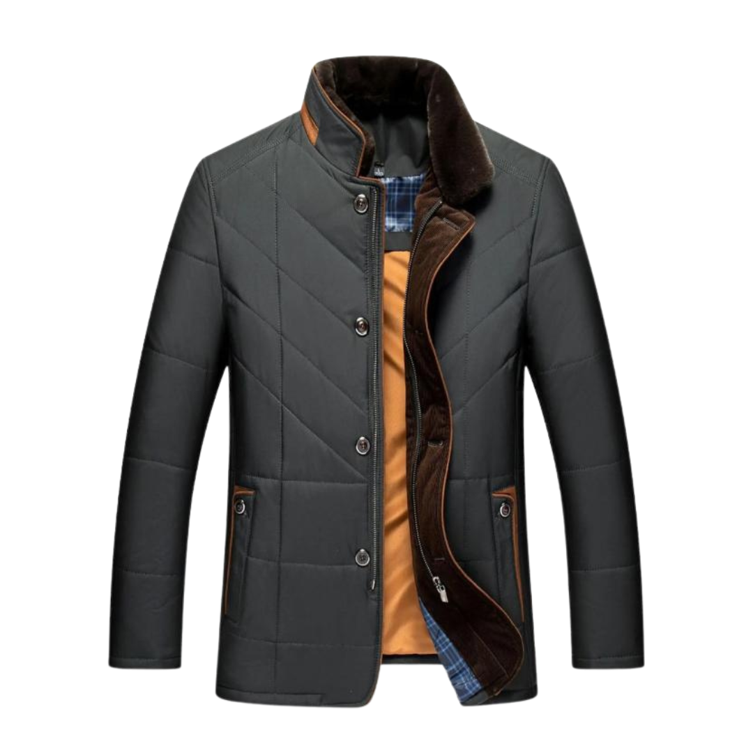 Crown Gentleman™ | Solomon Men's Stand Collar Winter Jacket