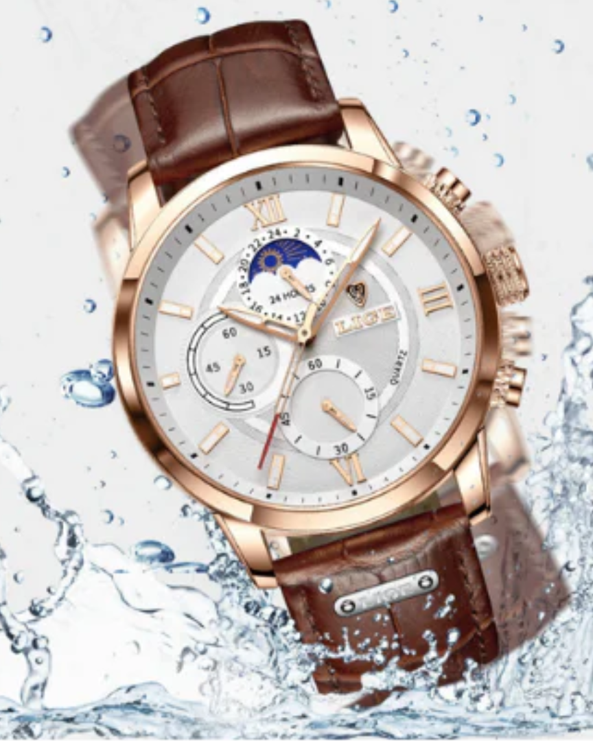 Crown Gentleman™ | Lugano Classic Watch (Waterproof)