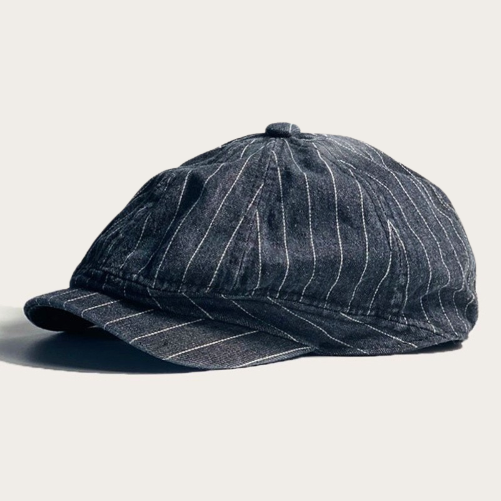 Crown Gentleman™ | Pinstripe Newsboy Cap