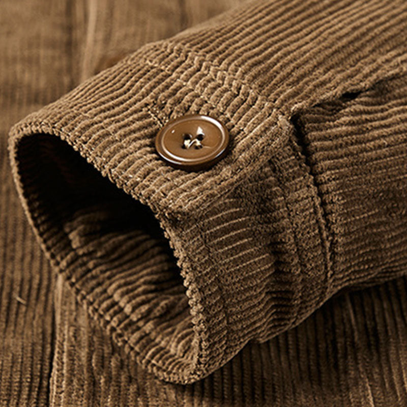 Crown Gentleman™ | Winter Fleece Corduroy Western Jacket