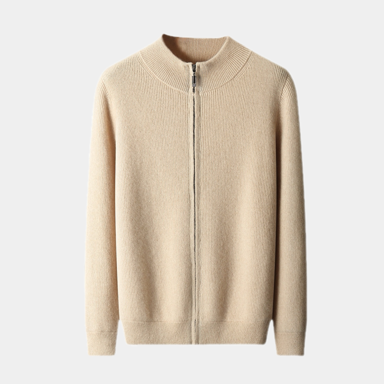 Crown Gentleman™ | MERINO WOOL ZIP SWEATER