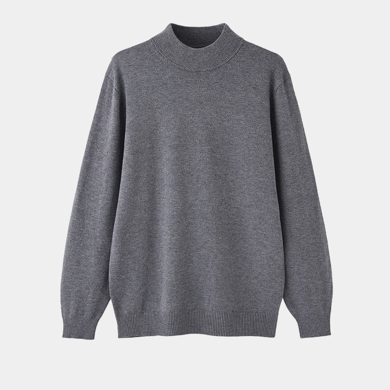 Crown Gentleman™ | Merino Wool Half Turtleneck Sweater