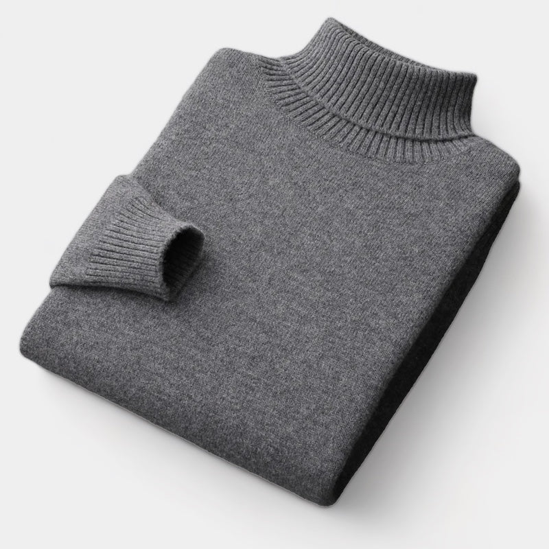 Crown Gentleman™ | Merino Wool Turtleneck Sweater