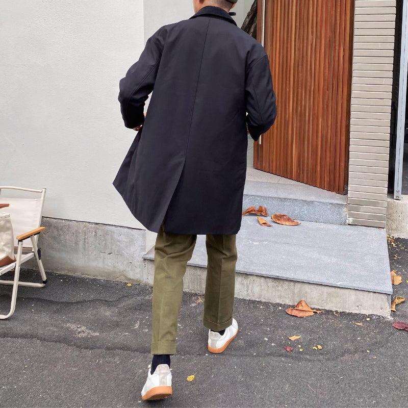 Crown Gentleman™ | Vintage British Slim Mid Length Coat