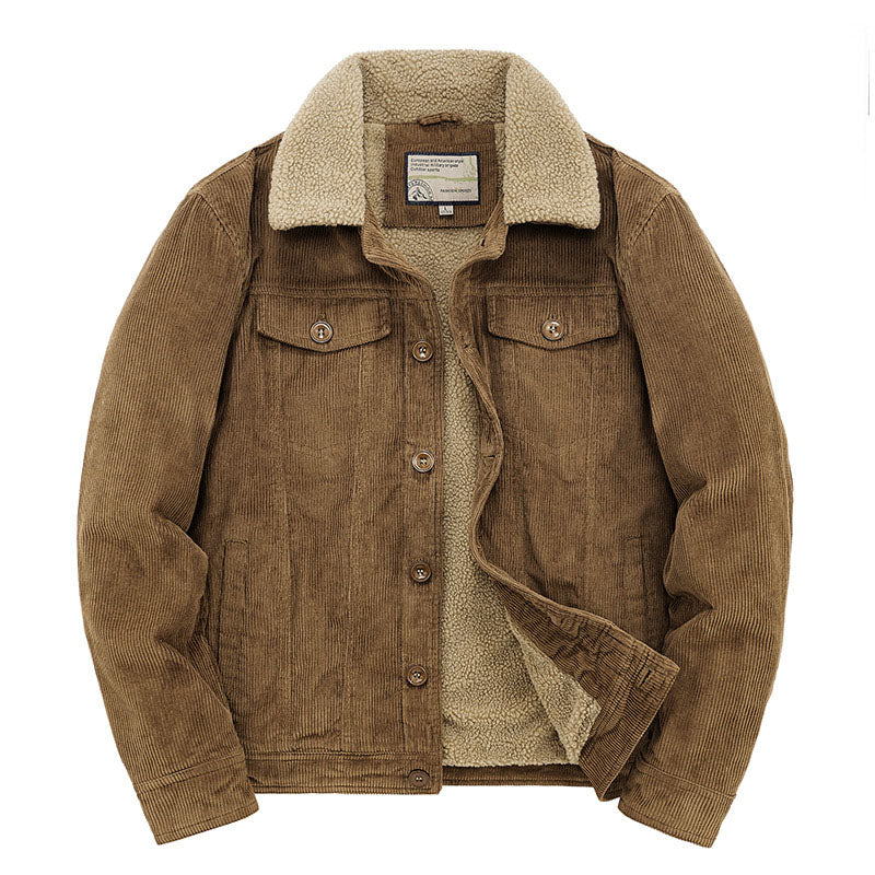 Crown Gentleman™ | Winter Fleece Corduroy Western Jacket