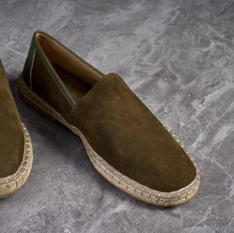 Crown Gentleman™ | OLD MONEY Tressed Suede Loaffers