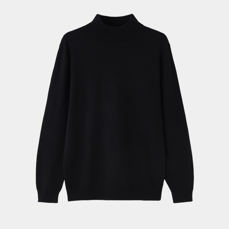 Crown Gentleman™ | Merino Wool Half Turtleneck Sweater