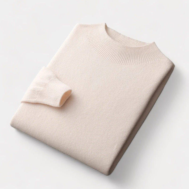 Crown Gentleman™ | Merino Wool Half Turtleneck Sweater