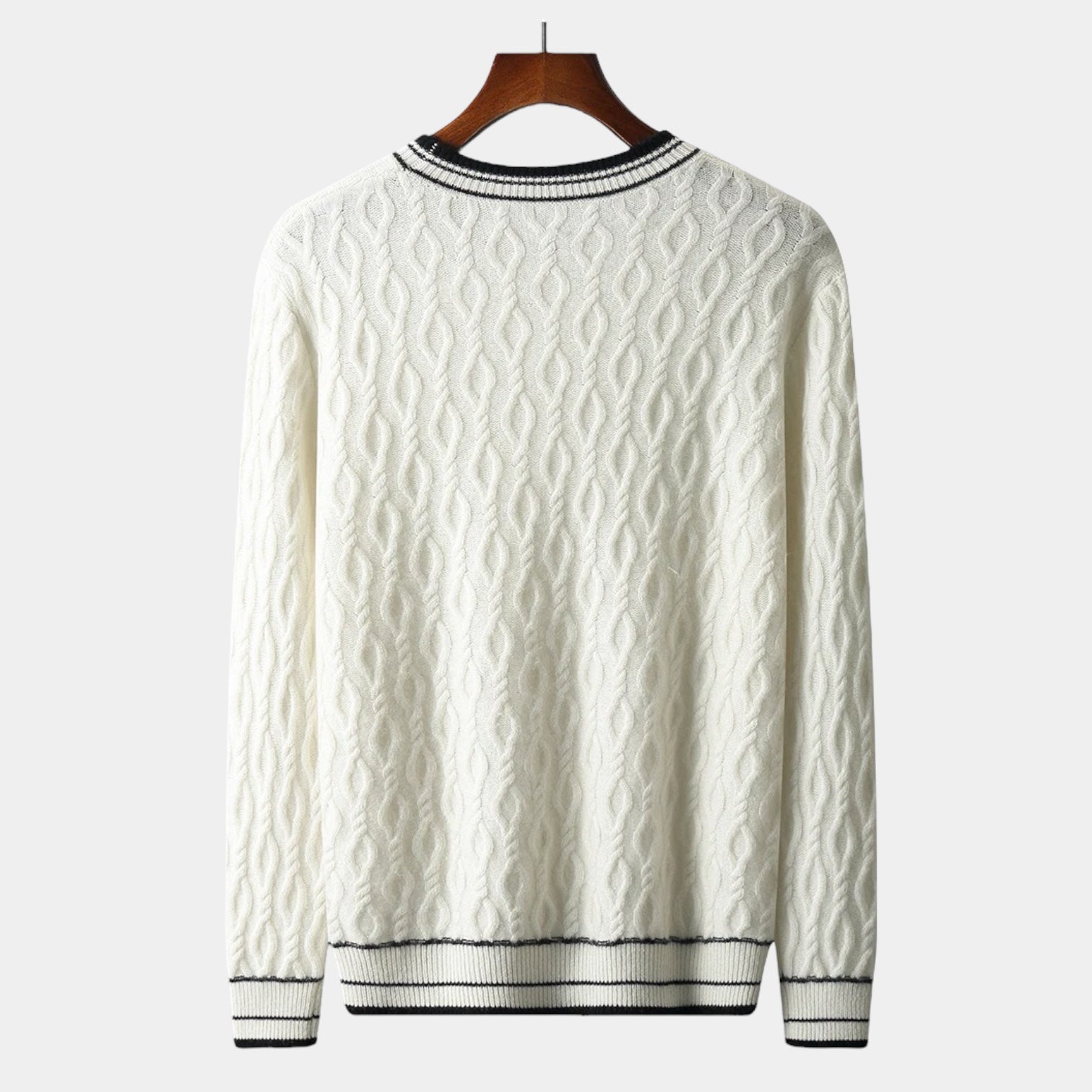 Crown Gentleman™ | Merino Wool Round Neck Knitted Sweater