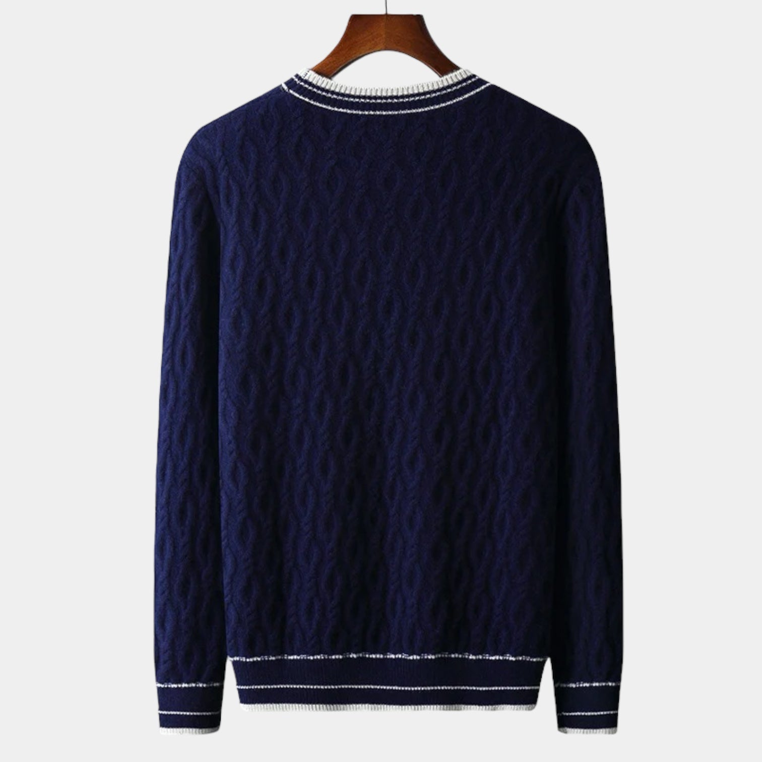 Crown Gentleman™ | Merino Wool Round Neck Knitted Sweater