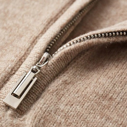 Crown Gentleman™ | Merino Wool Quarter-Zip Sweater