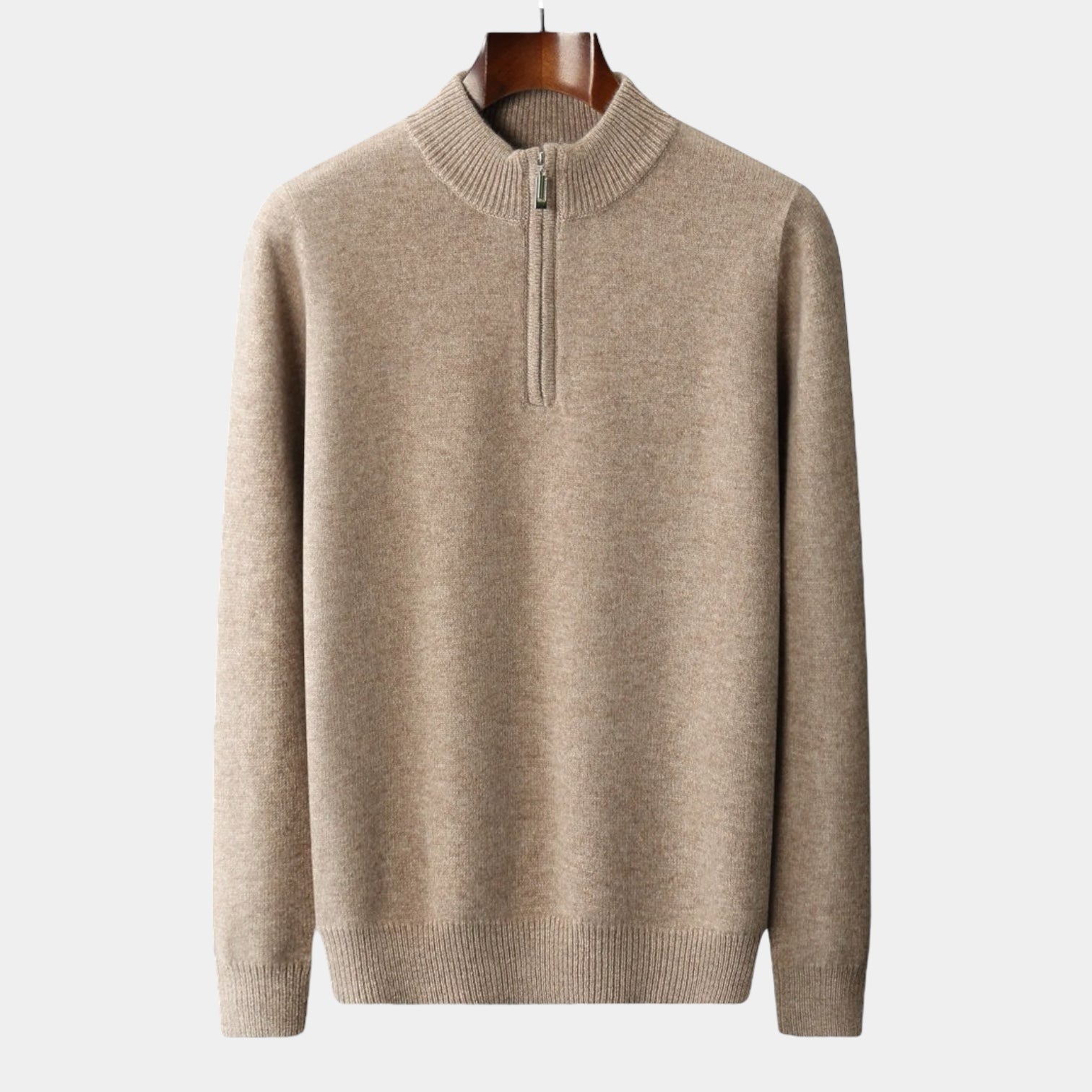 Crown Gentleman™ | Merino Wool Quarter-Zip Sweater