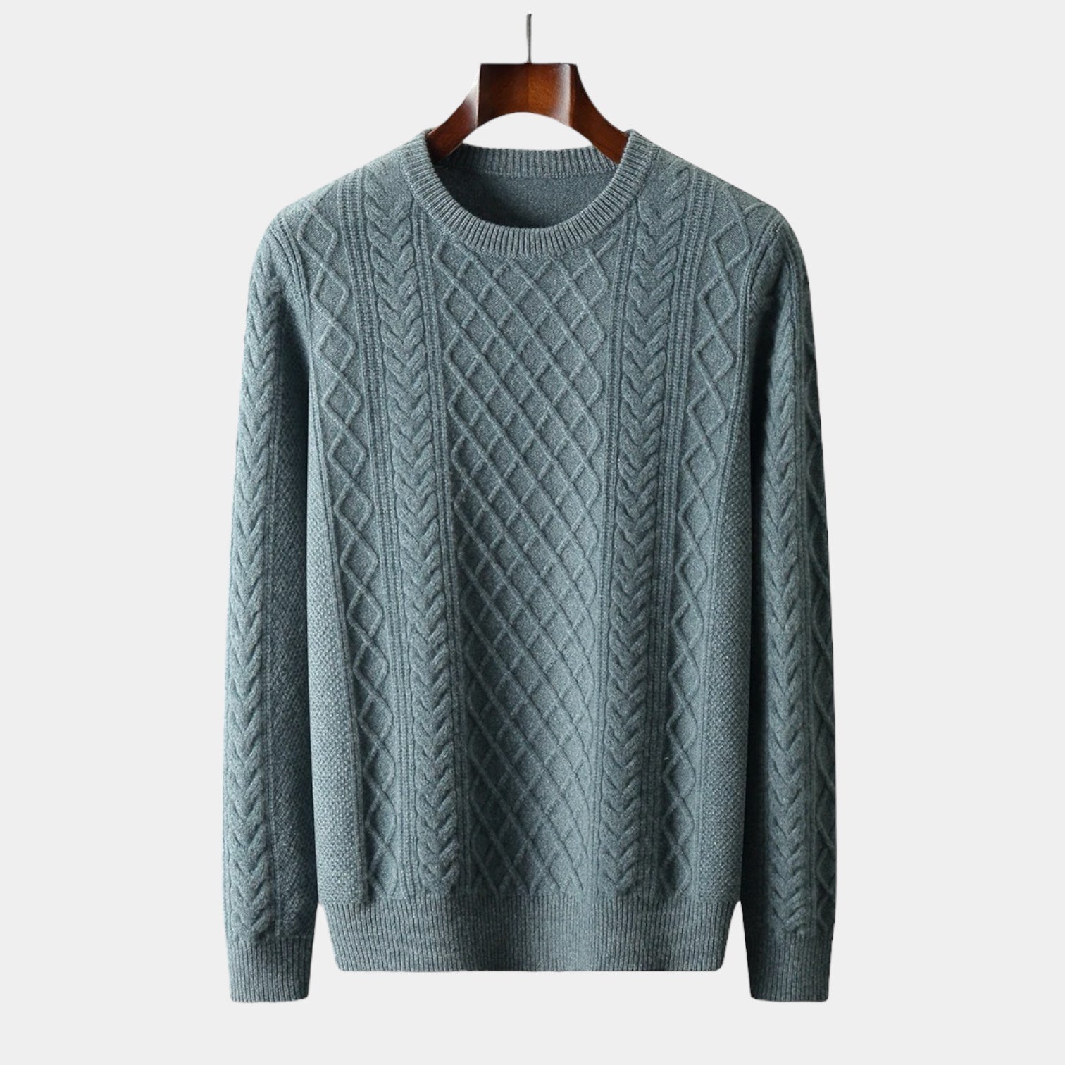 Crown Gentleman™ | Merino Wool Jacquard Sweater