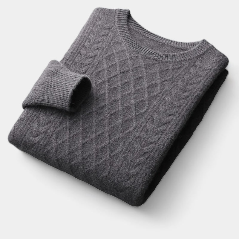 Crown Gentleman™ | Merino Wool Jacquard Sweater