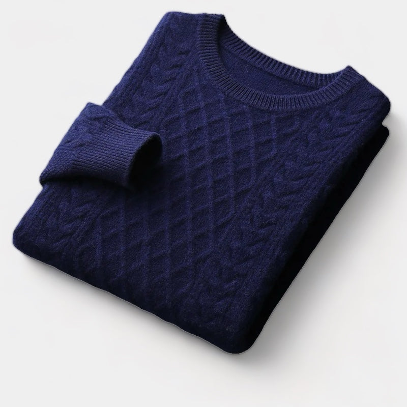 Crown Gentleman™ | Merino Wool Jacquard Sweater