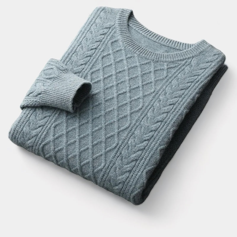 Crown Gentleman™ | Merino Wool Jacquard Sweater