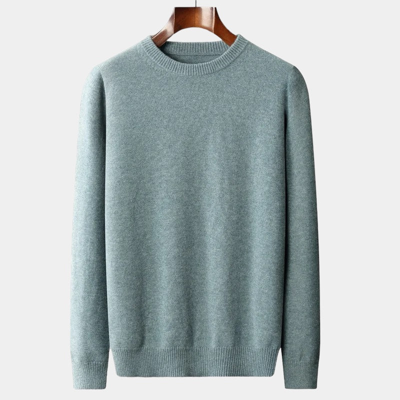 Crown Gentleman™ | Merino Wool Round Collar Sweater