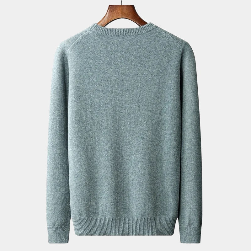 Crown Gentleman™ | Merino Wool Round Collar Sweater