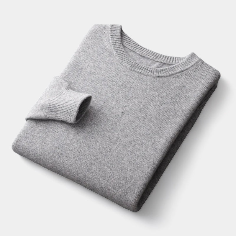 Crown Gentleman™ | Merino Wool Round Collar Sweater