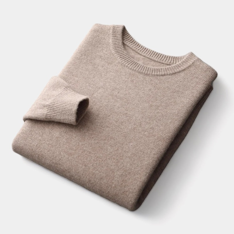 Crown Gentleman™ | Merino Wool Round Collar Sweater