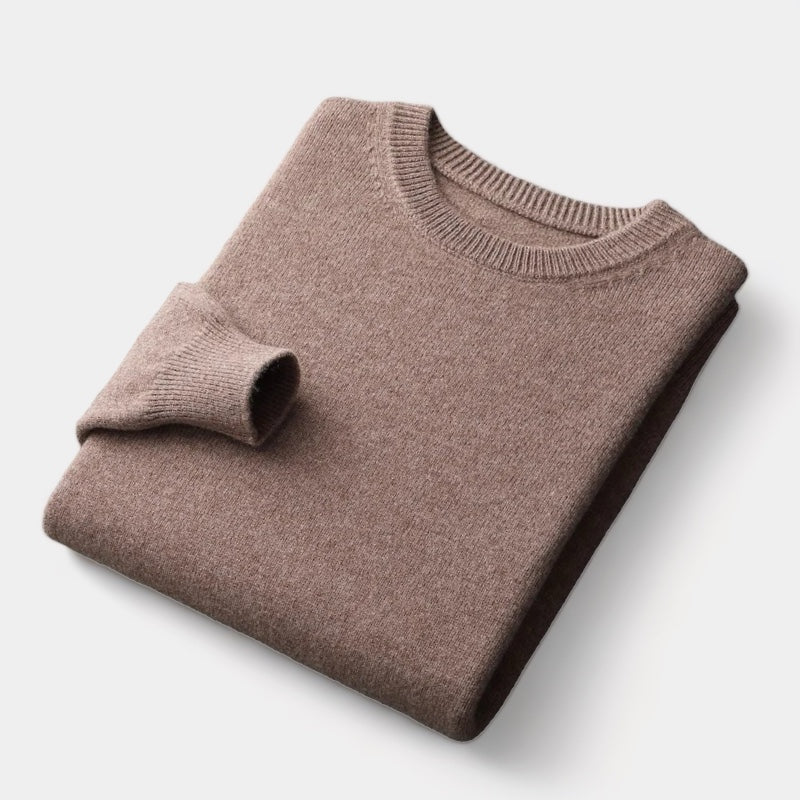 Crown Gentleman™ | Merino Wool Round Collar Sweater