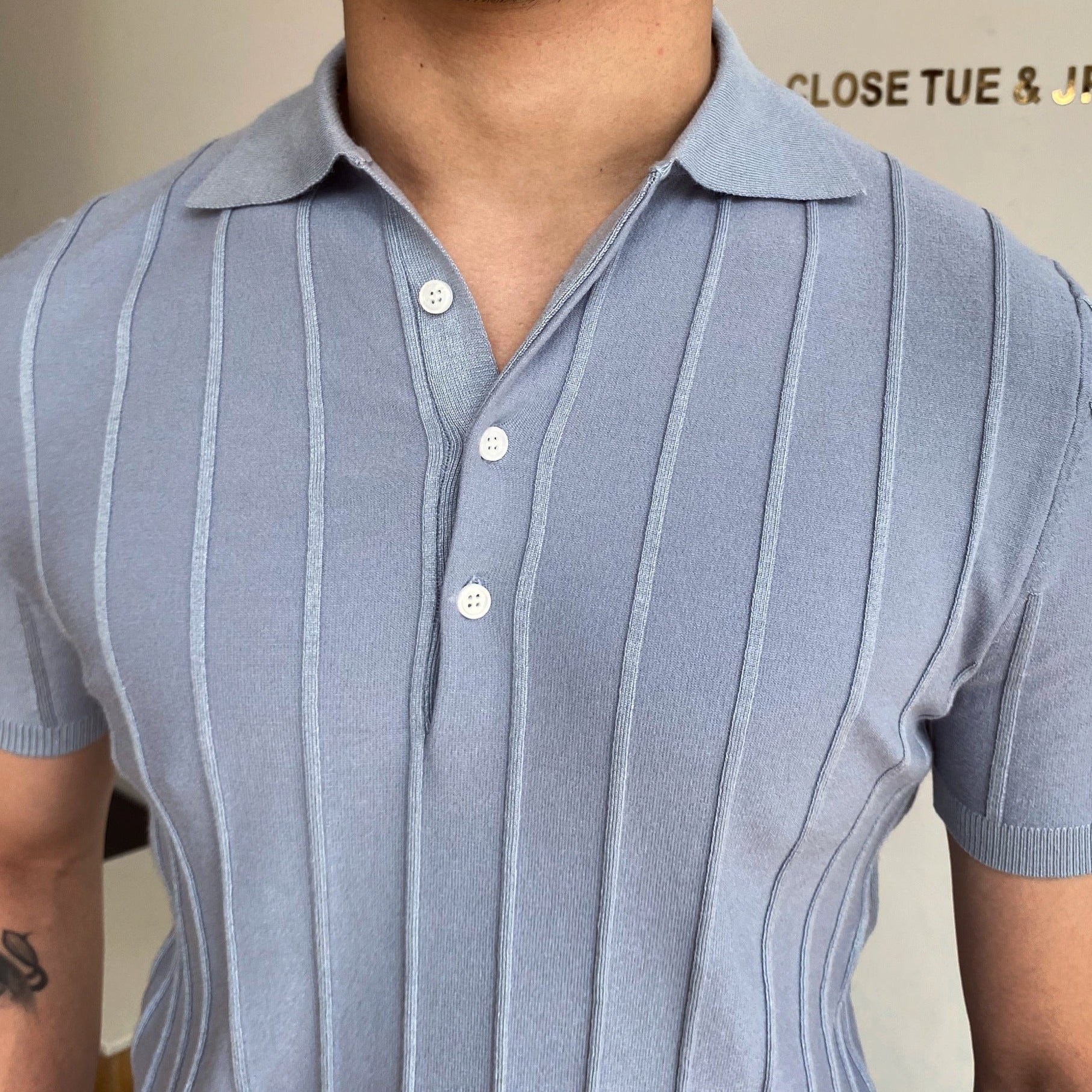 Crown Gentleman™ | Old Money Striped Polo Shirt