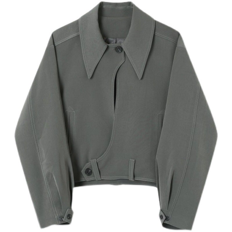 Crown Gentleman™ | Irregular Placket Cropped Jacket