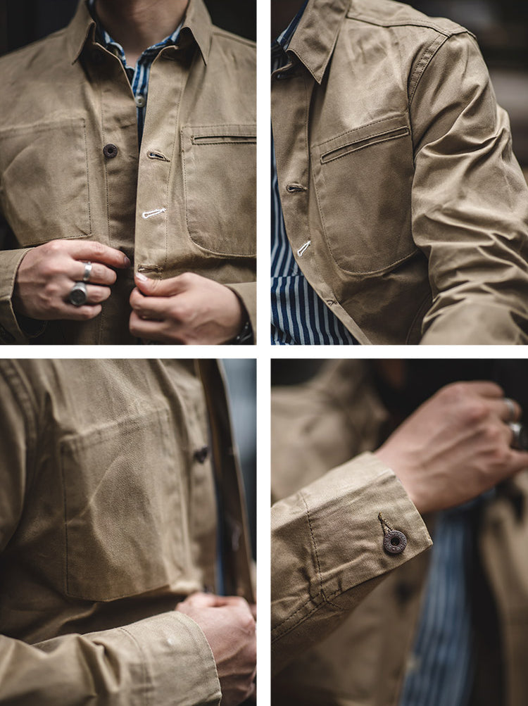 Crown Gentleman™ | Classic Slim Cargo Jacket