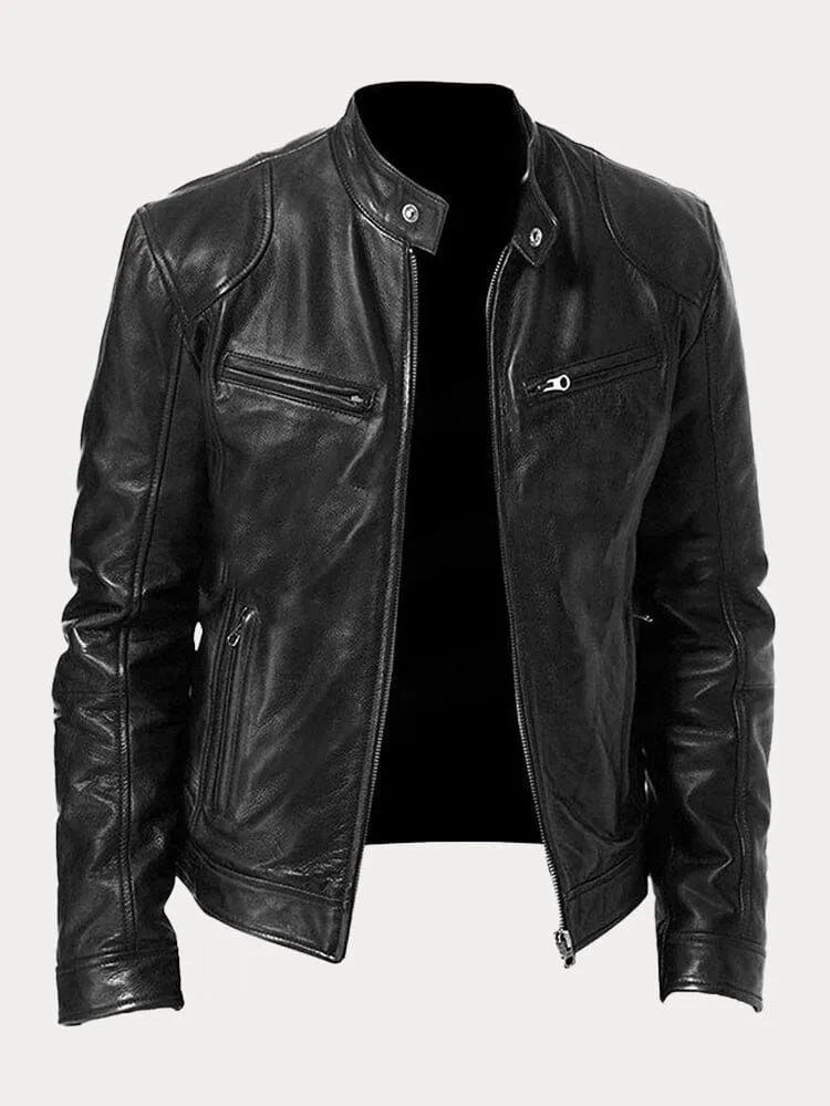 Crown Gentleman™ | Lorenzo Casual Leather Jacket